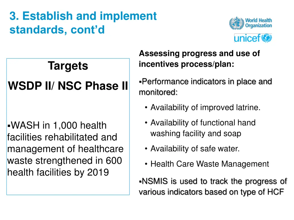 3 establish and implement standards cont d 1