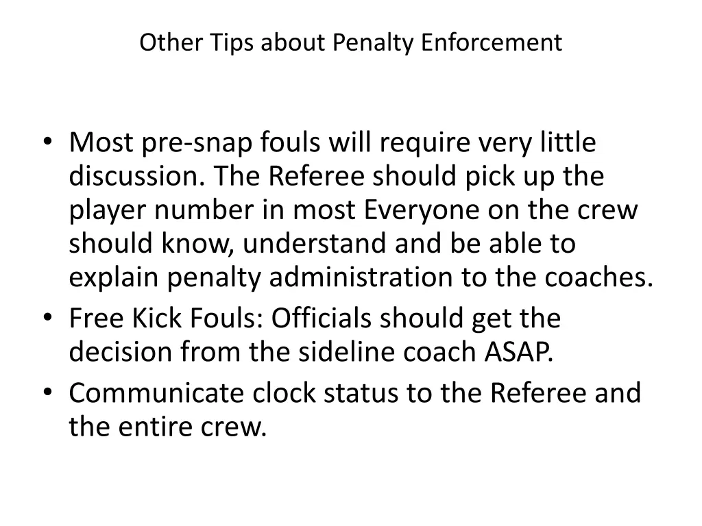 other tips about penalty enforcement