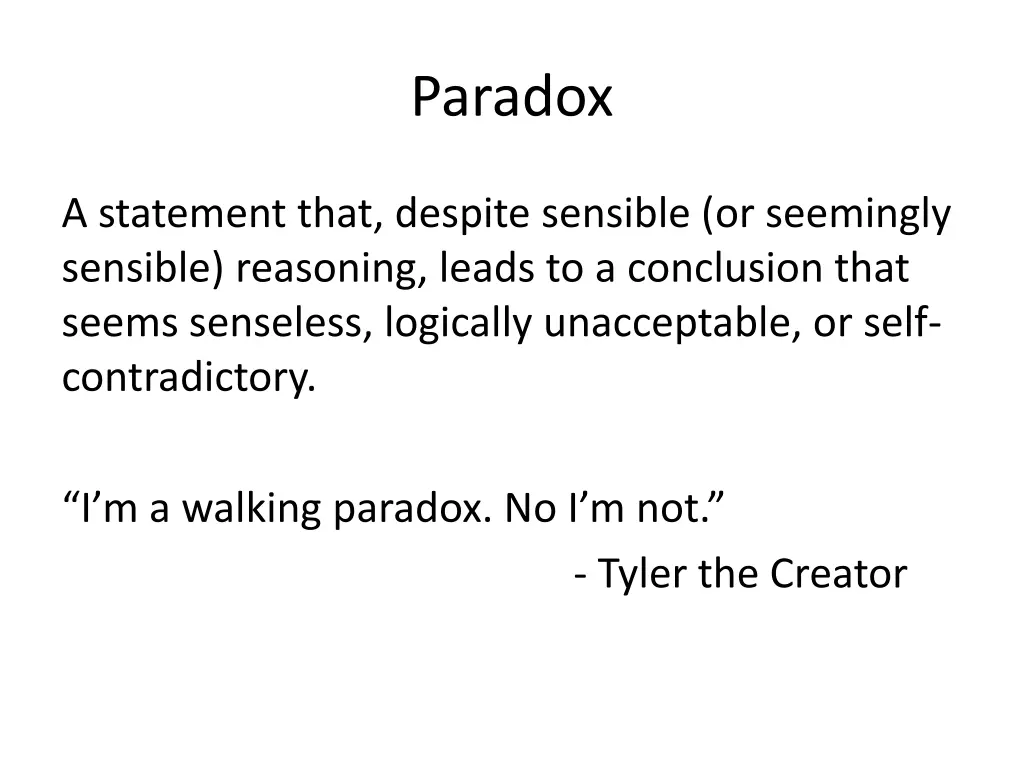 paradox