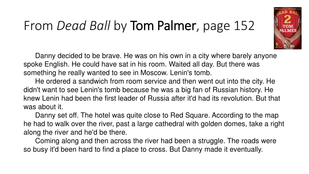 from dead ball by tom palmer