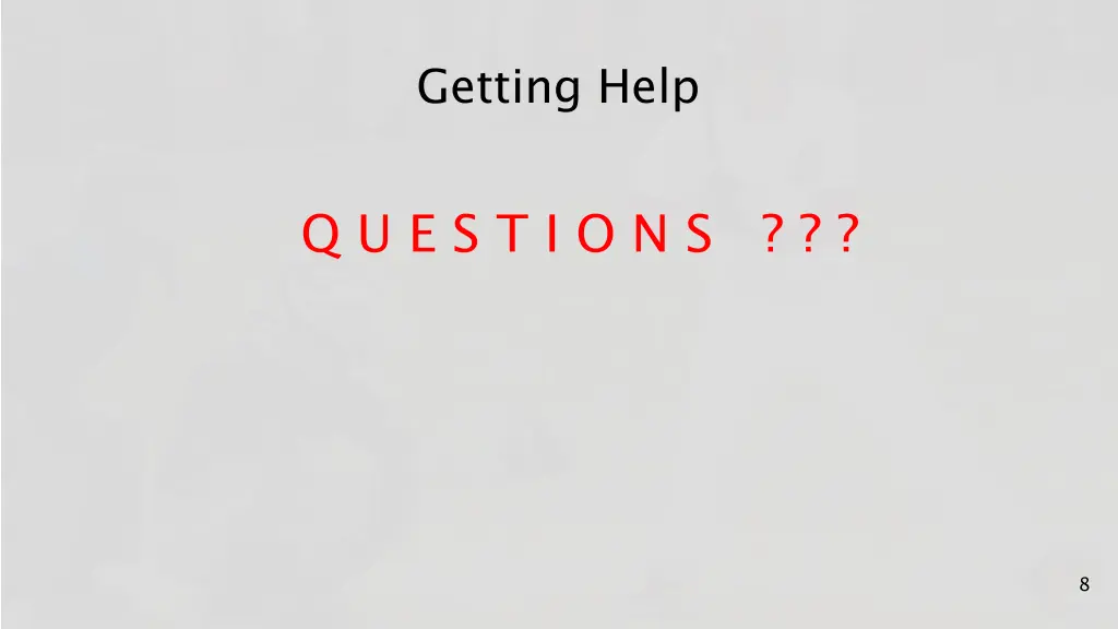 getting help 6