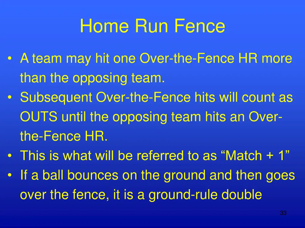 home run fence