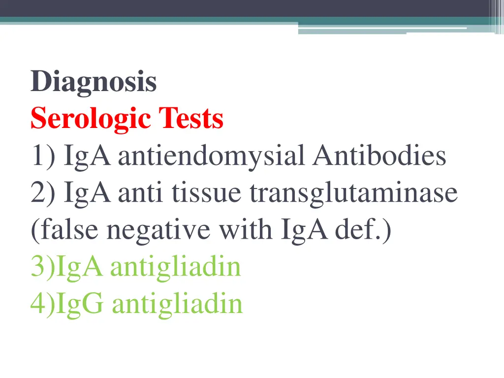 diagnosis serologic tests