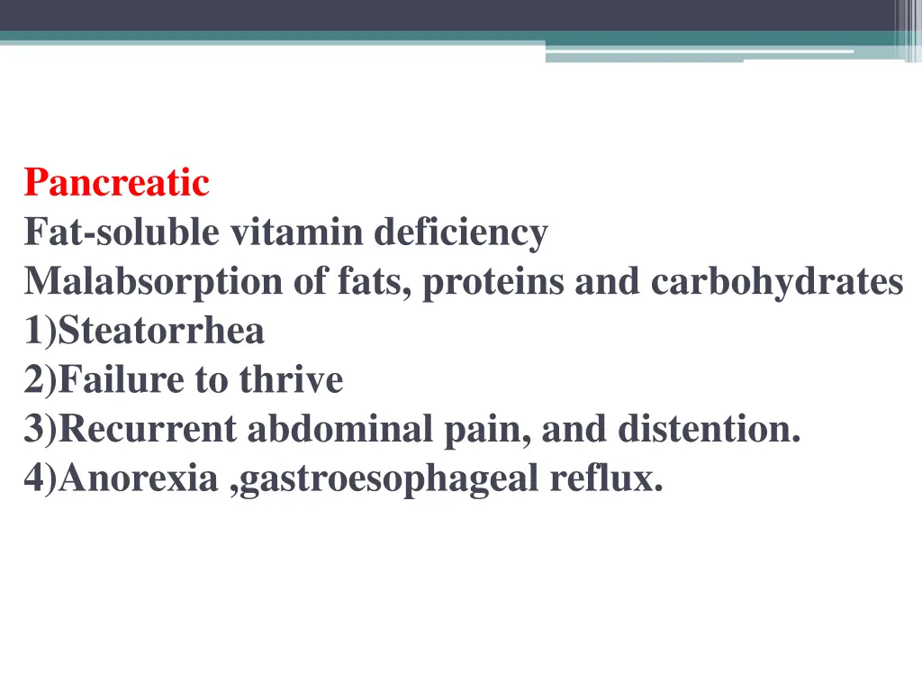 pancreatic fat soluble vitamin deficiency