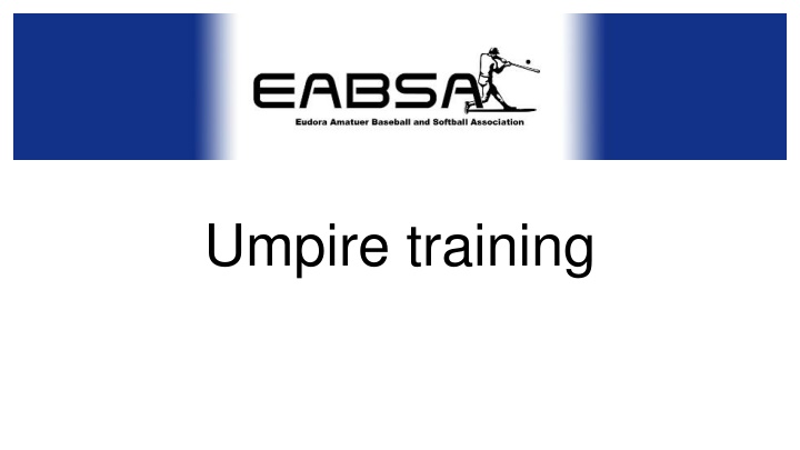 umpire training