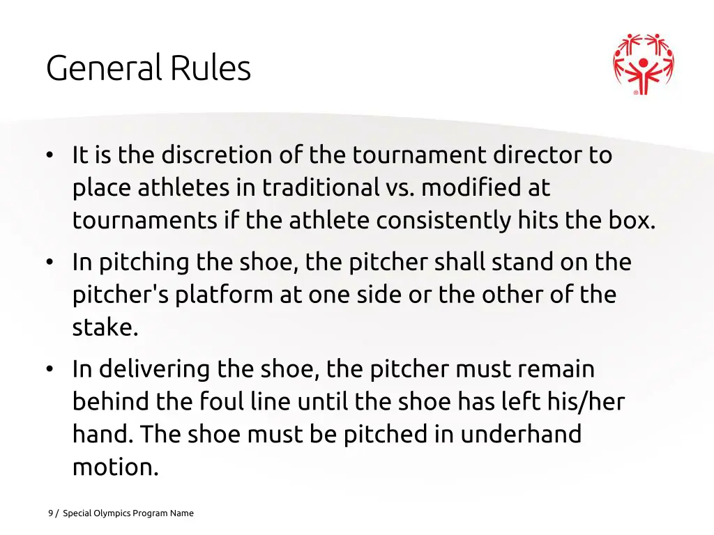 general rules 1