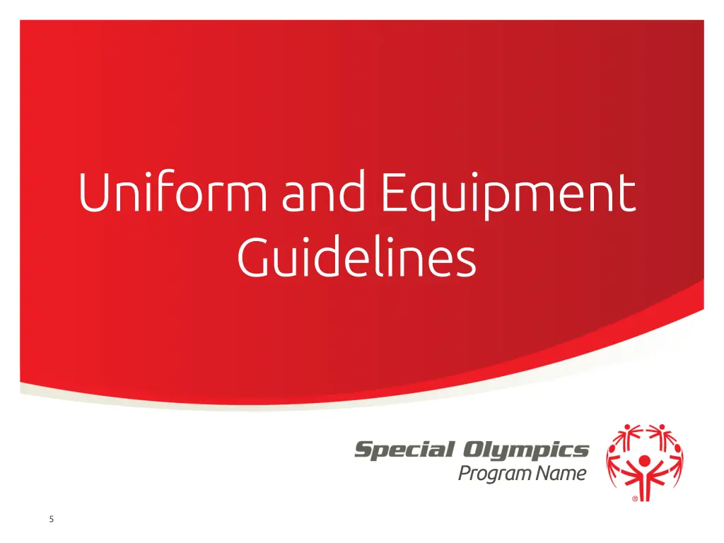 uniform and equipment guidelines