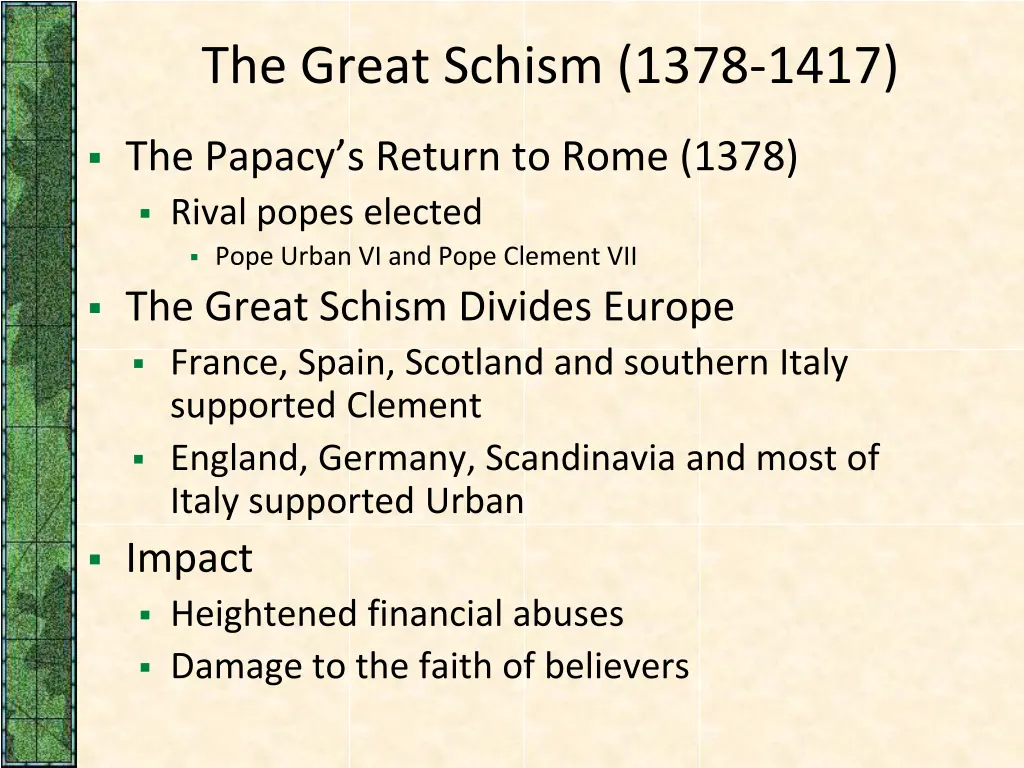 the great schism 1378 1417