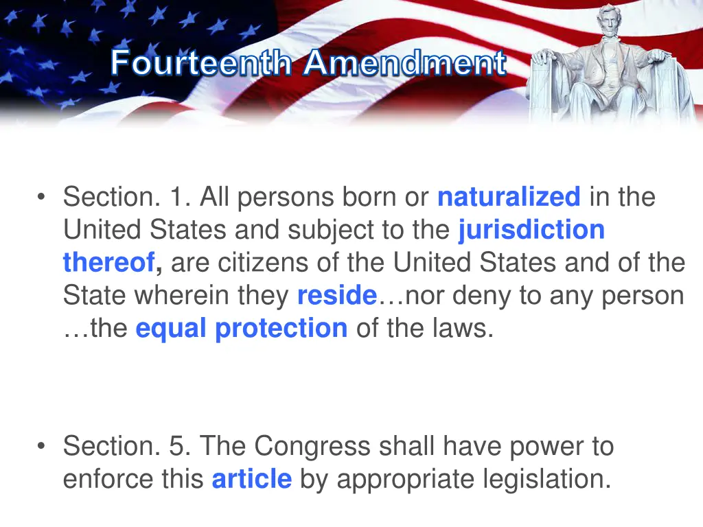 fourteenth amendment