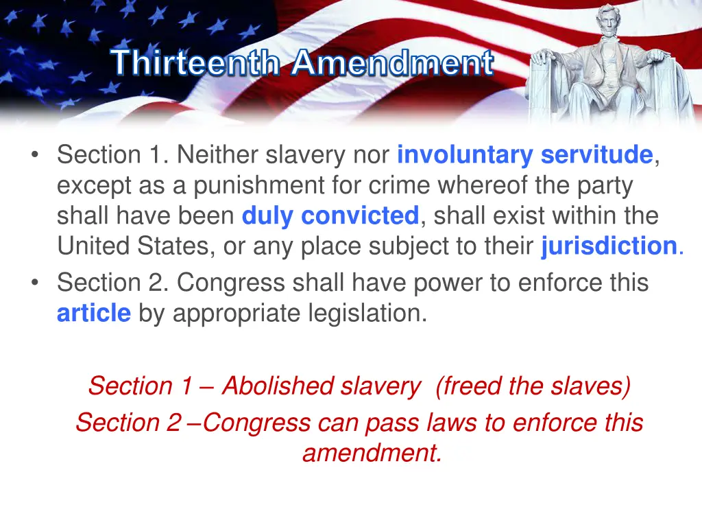 thirteenth amendment 1