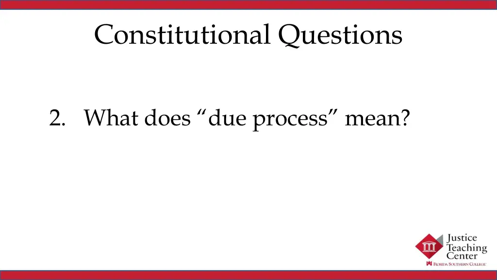 constitutional questions 2