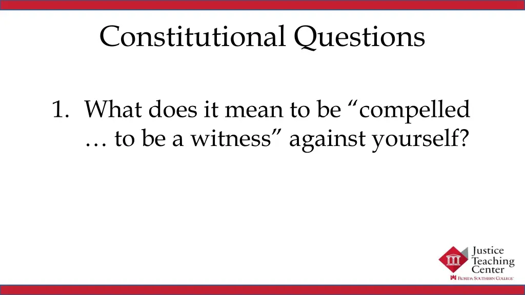 constitutional questions