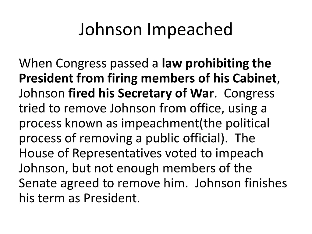 johnson impeached