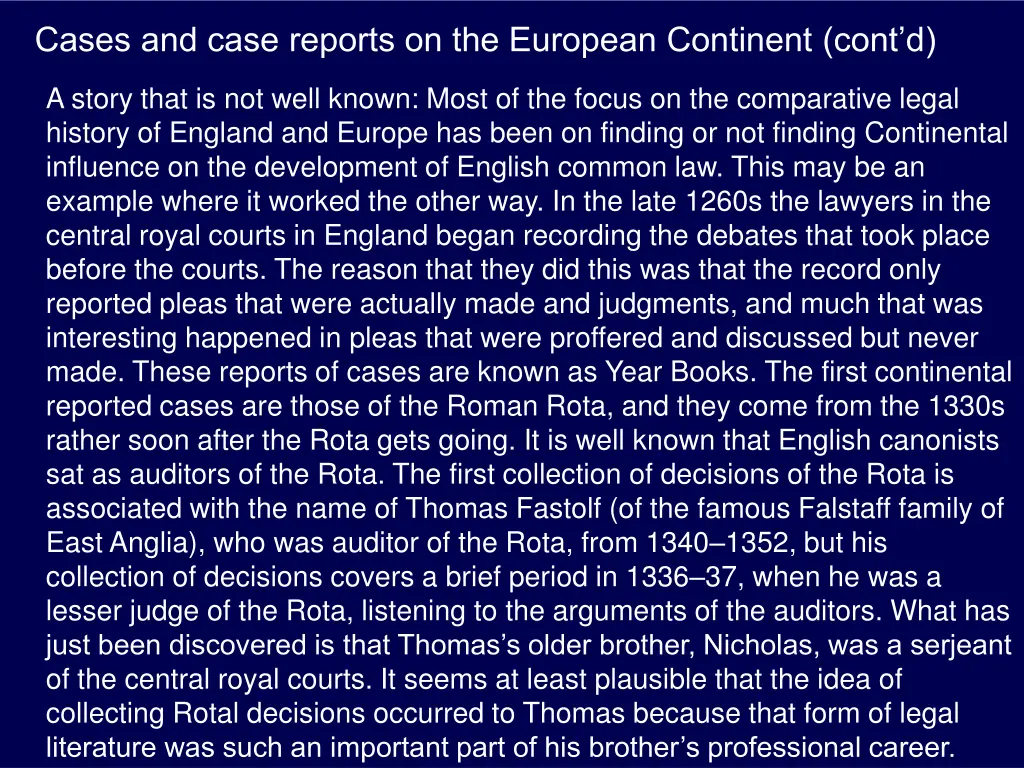 cases and case reports on the european continent 3