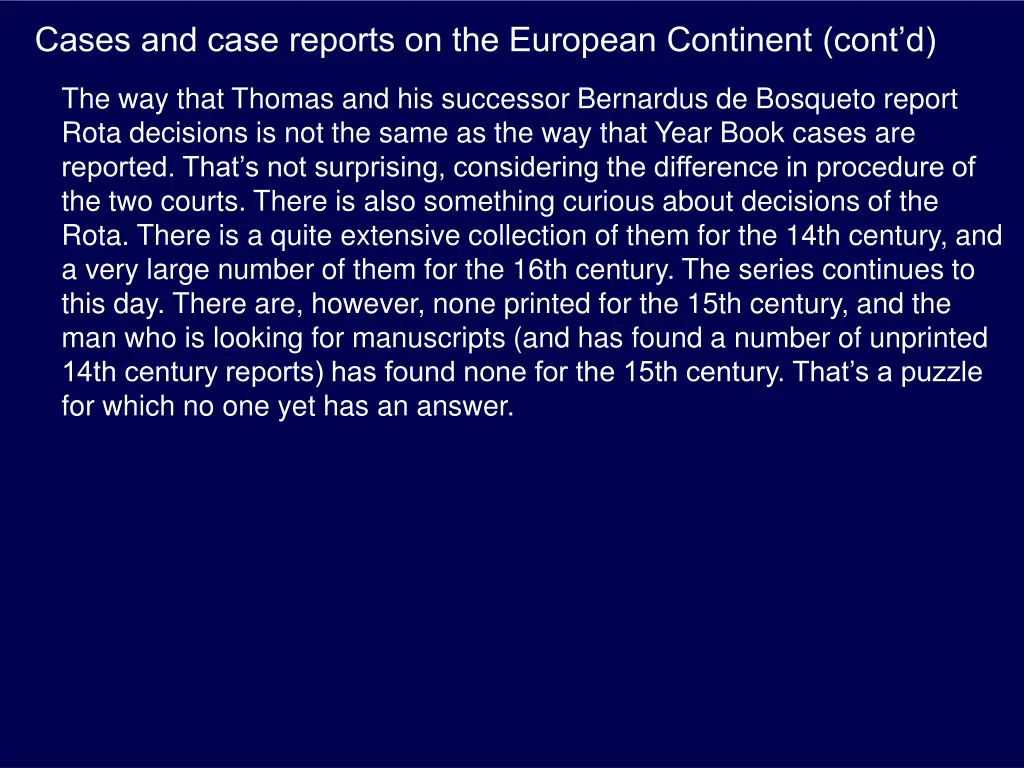 cases and case reports on the european continent 4