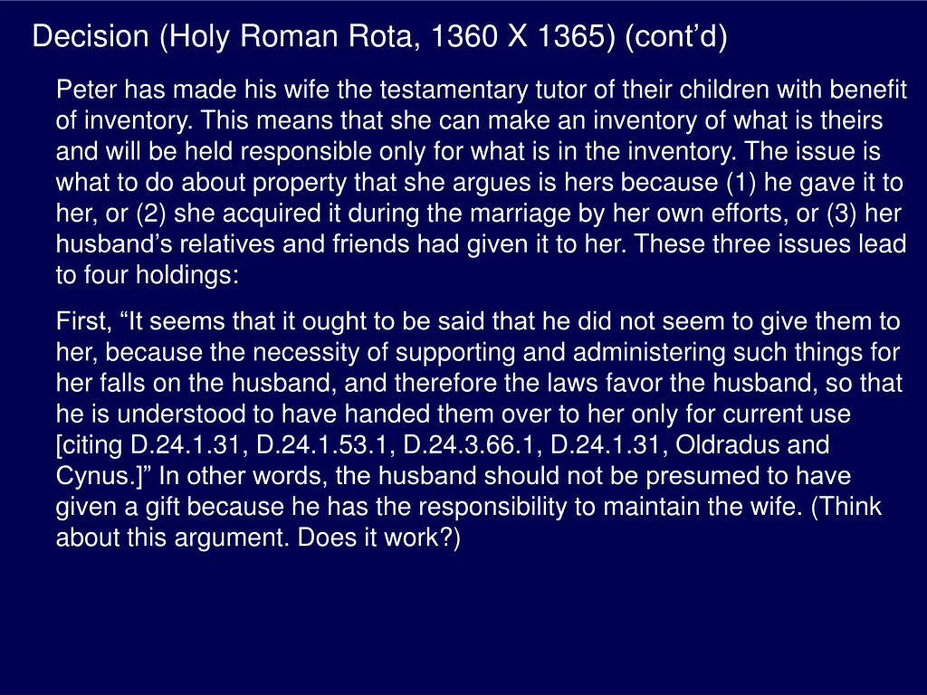 decision holy roman rota 1360 x 1365 cont d