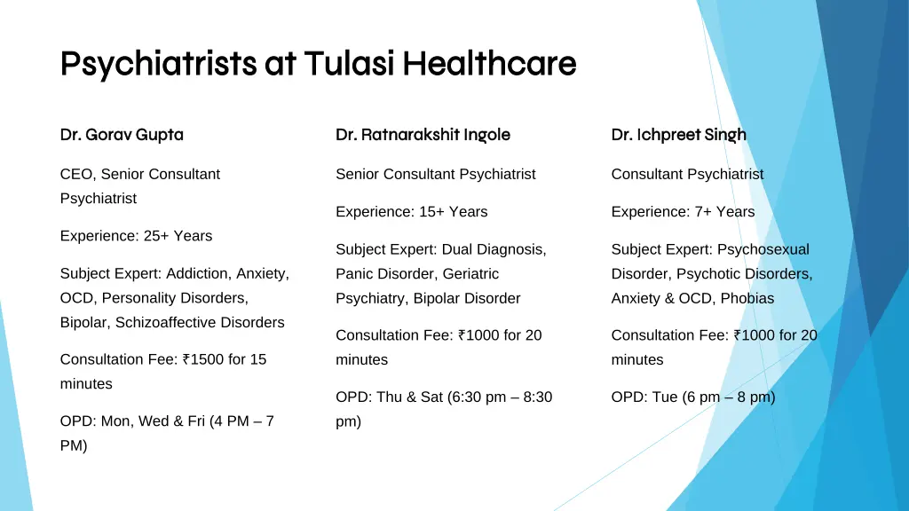 psychiatrists at tulasi healthcare psychiatrists