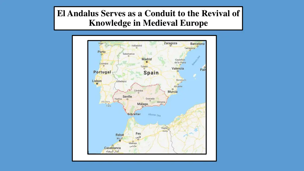 el andalus serves as a conduit to the revival