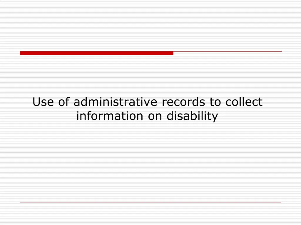 use of administrative records to collect