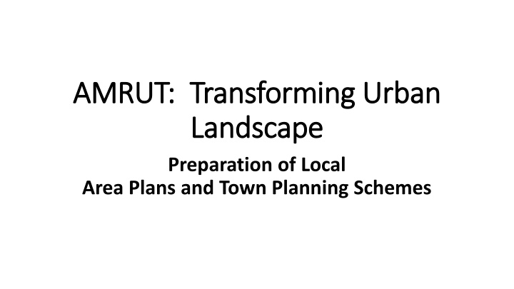 amrut transforming urban amrut transforming urban