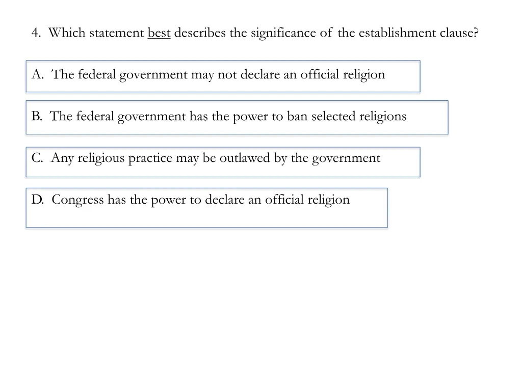 4 which statement best describes the significance