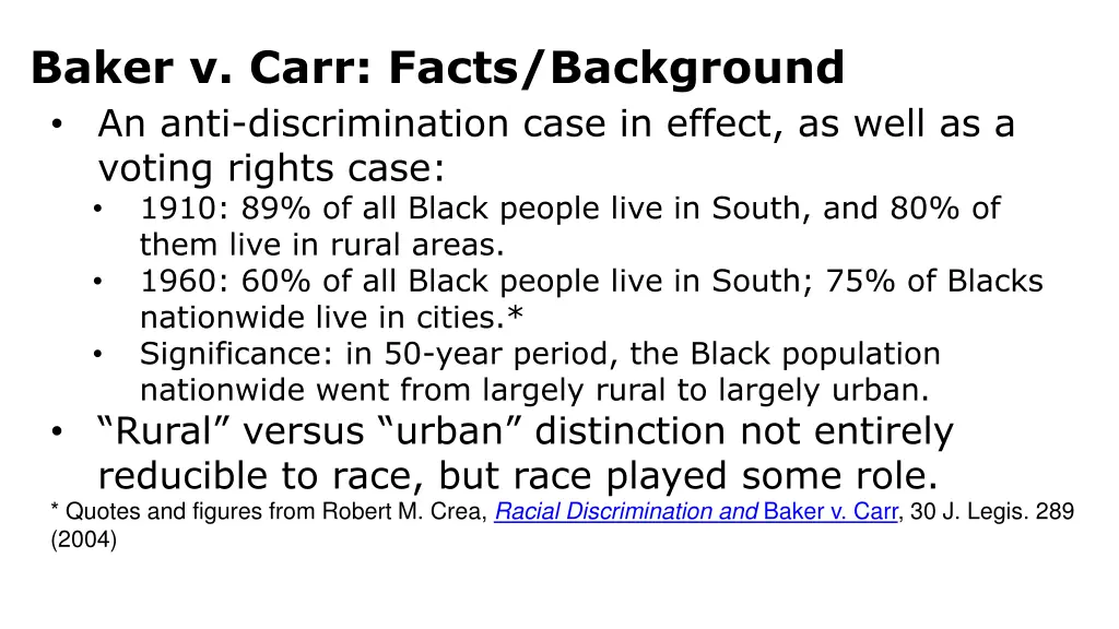 baker v carr facts background an anti