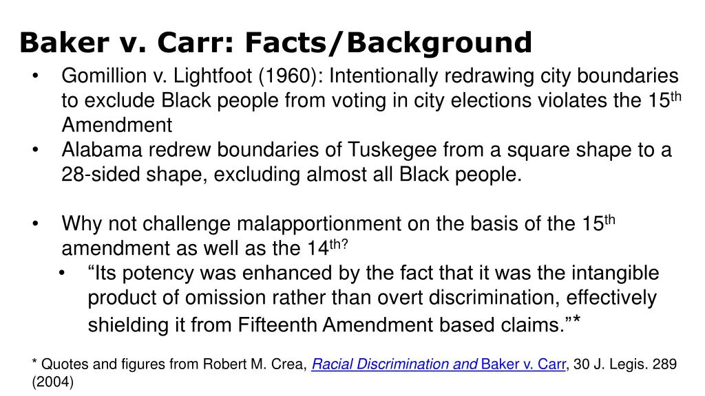 baker v carr facts background gomillion