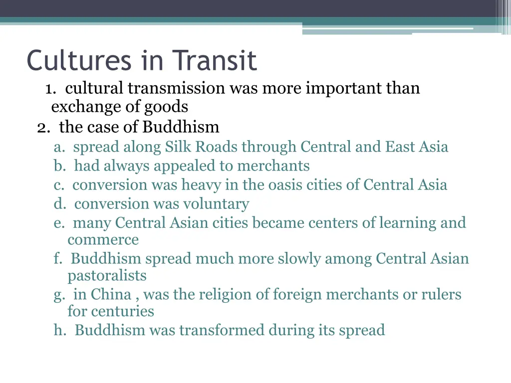 cultures in transit 1 cultural transmission