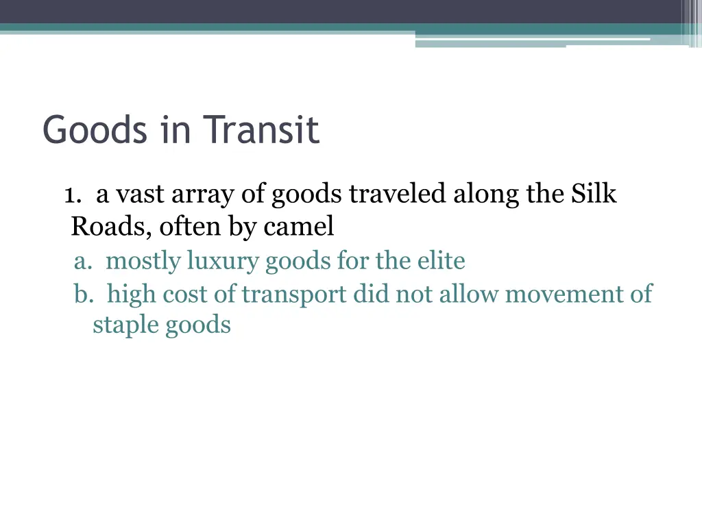 goods in transit