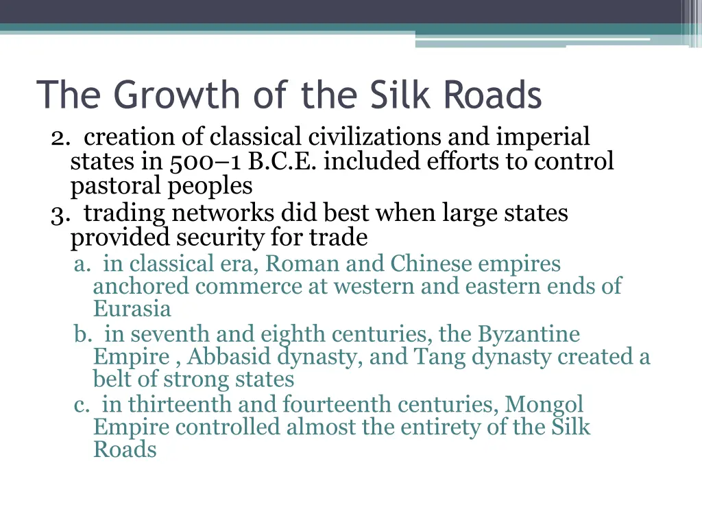 the growth of the silk roads 2 creation