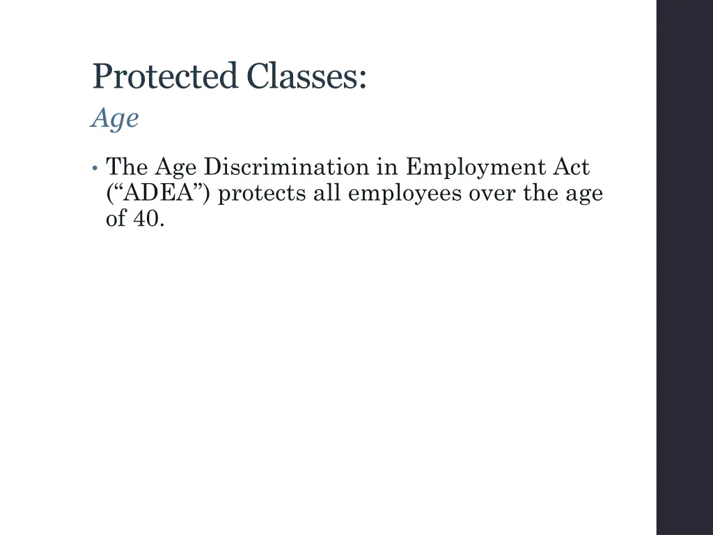 protected classes age