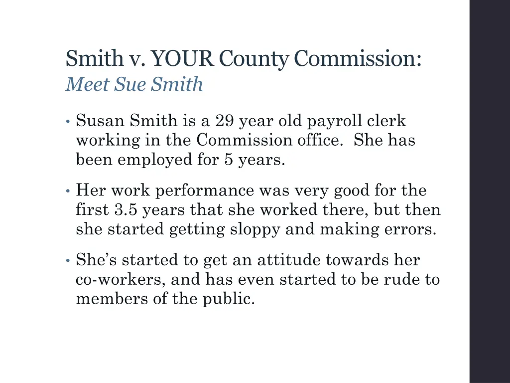 smith v your county commission meet sue smith