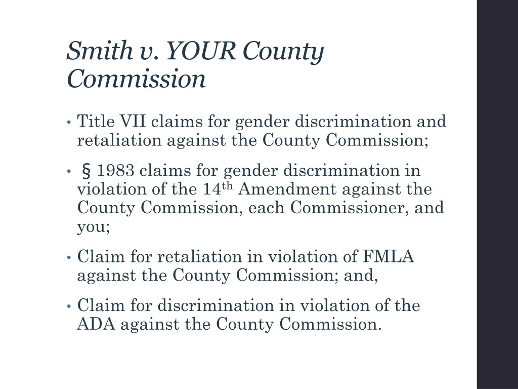 smith v your county commission