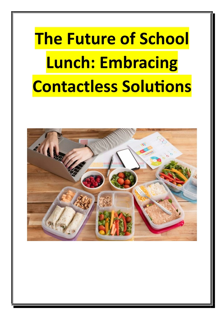 the future of school lunch embracing contactless