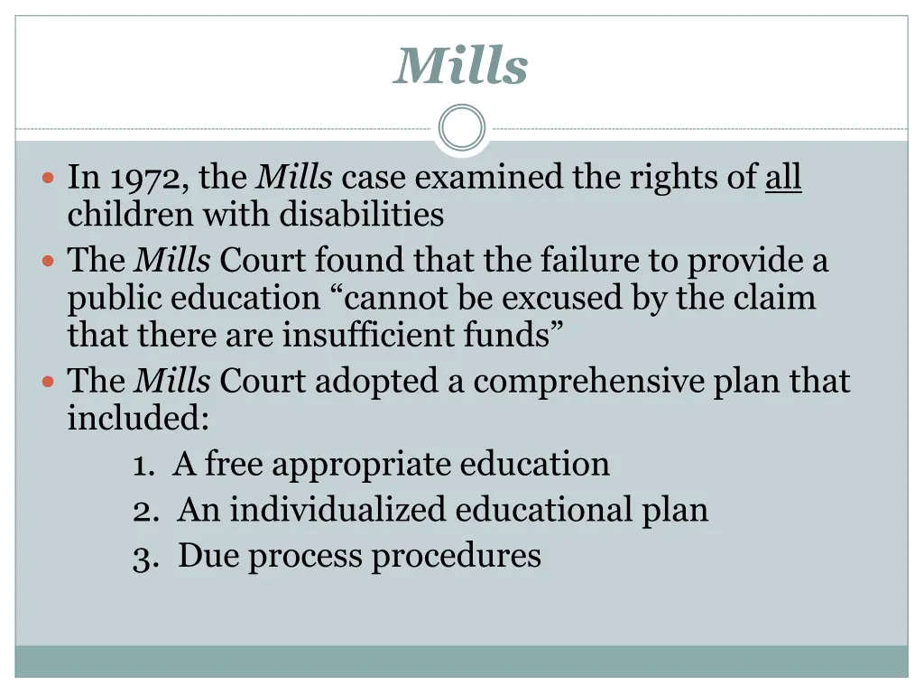 mills