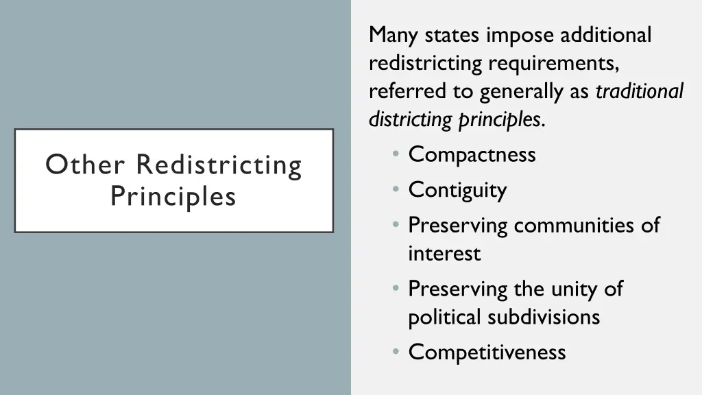 many states impose additional redistricting