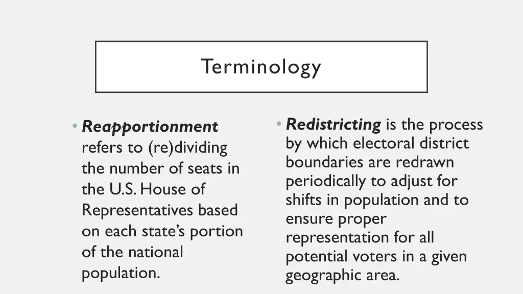 terminology