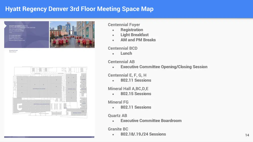 hyatt regency denver 3rd floor meeting space map