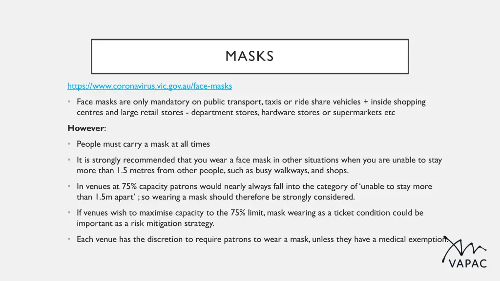 masks