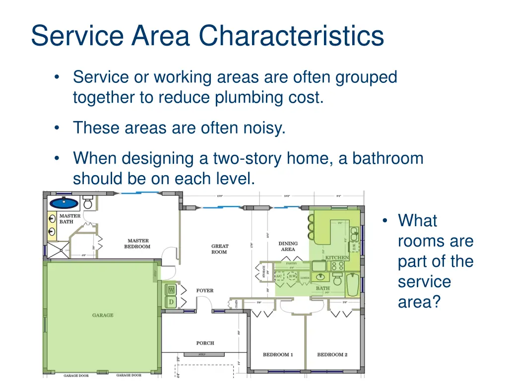 service area characteristics