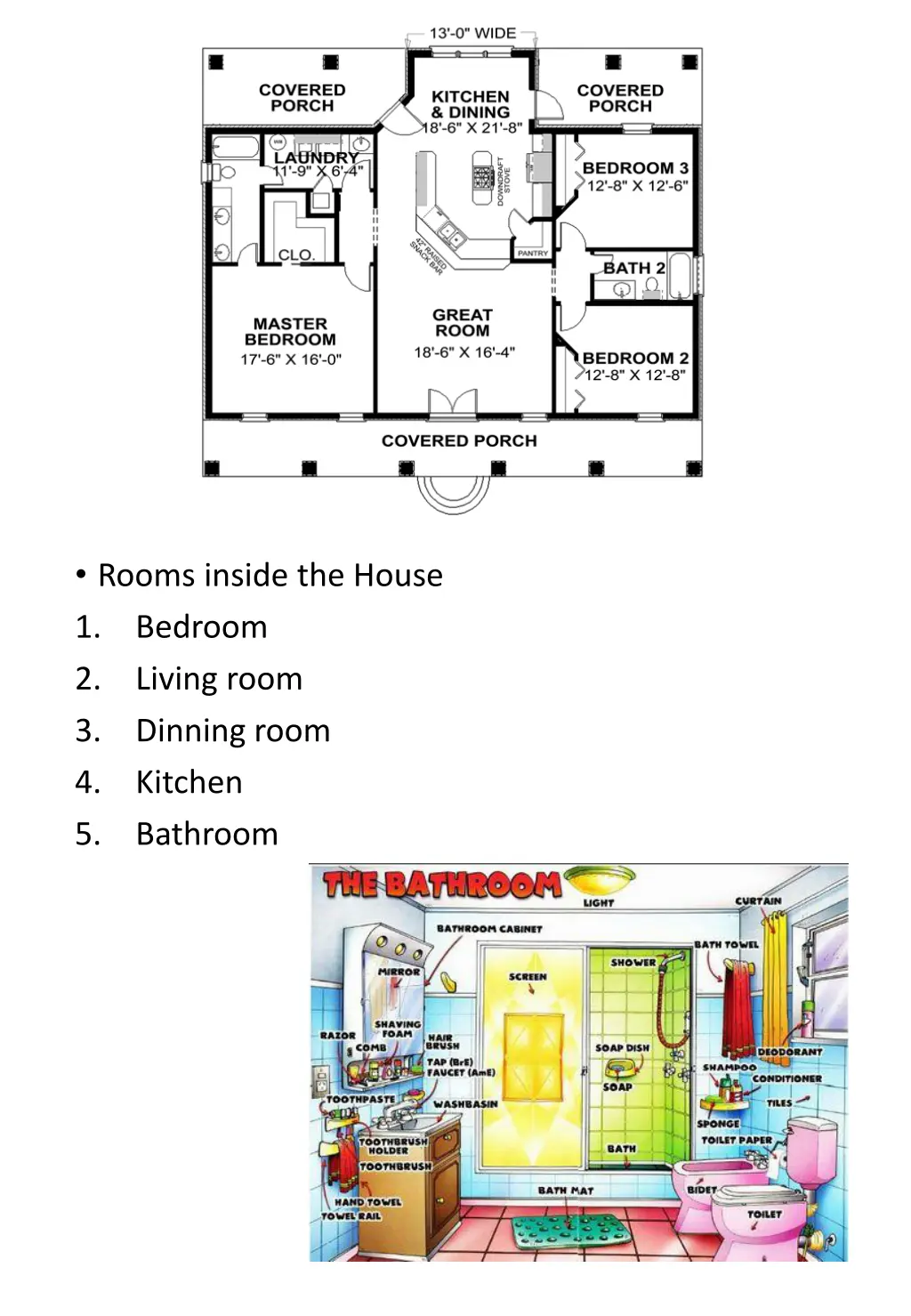 rooms inside the house 1 bedroom 2 living room