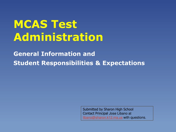 mcas test administration