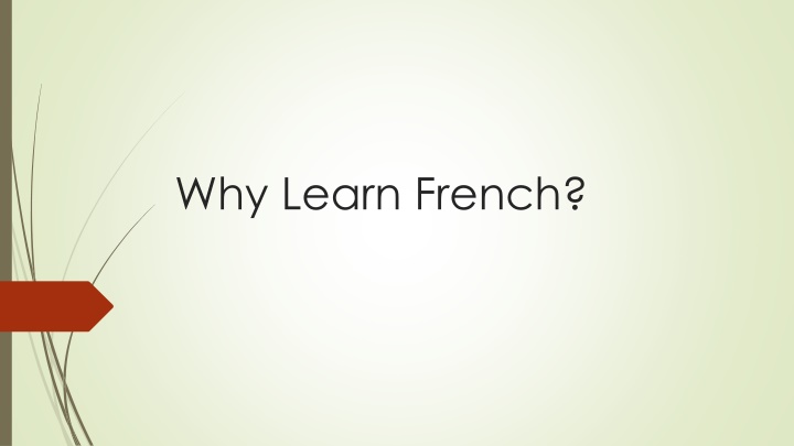 why learn french