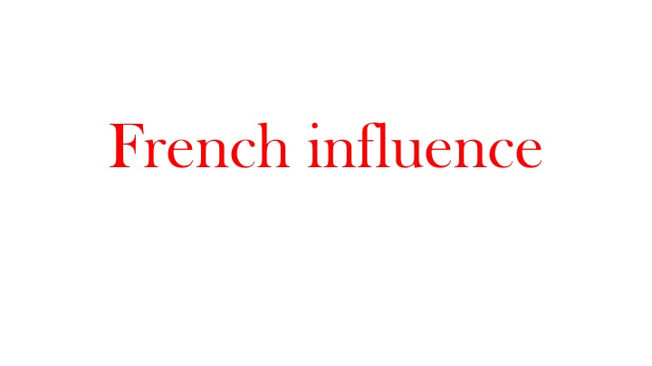 french influence