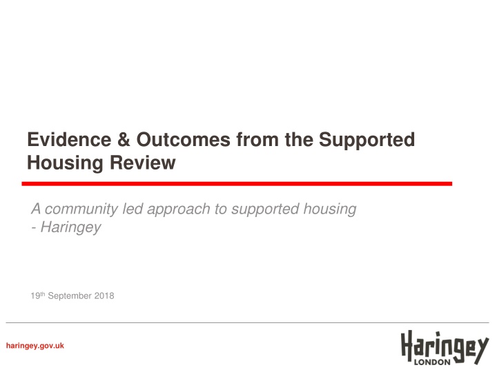 evidence outcomes from the supported housing