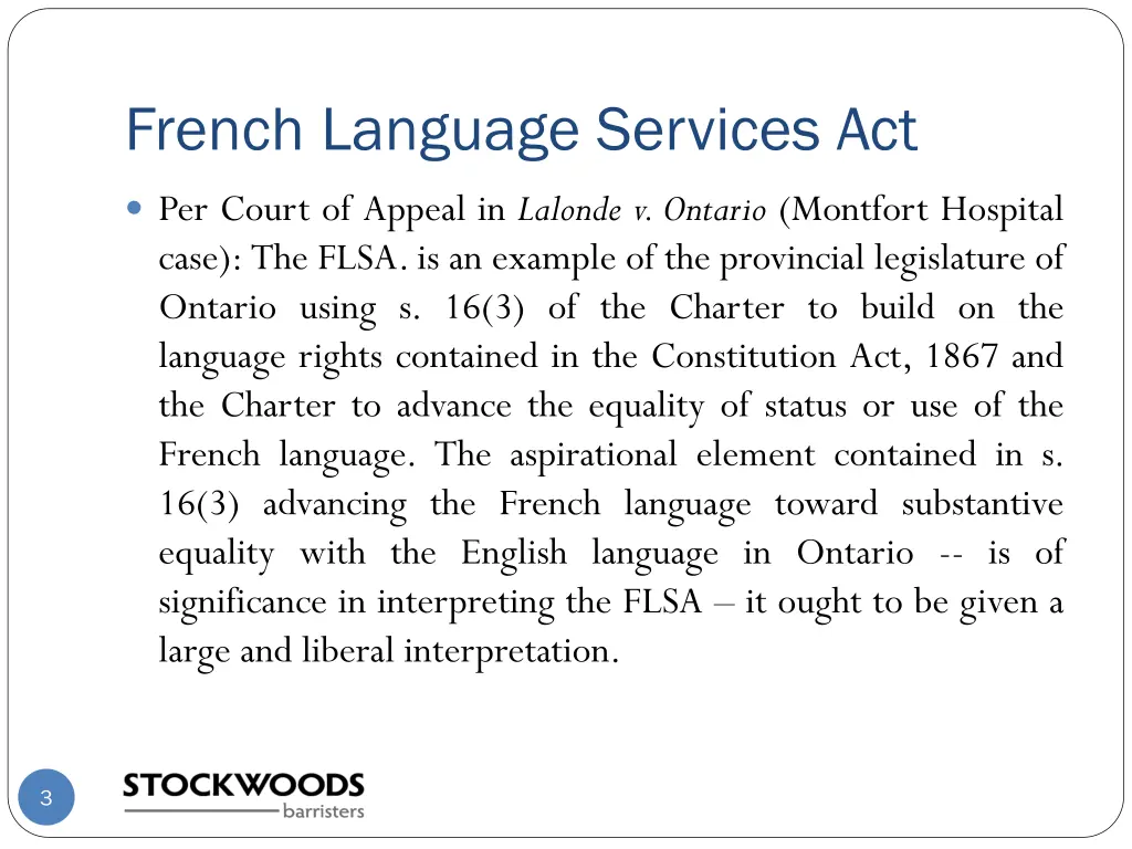 french language services act 1