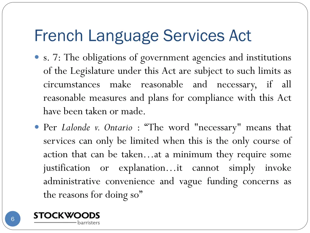 french language services act 4