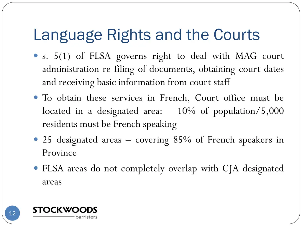 language rights and the courts 2