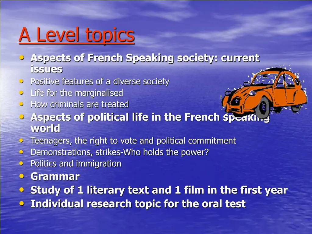 a level topics aspects of french speaking society