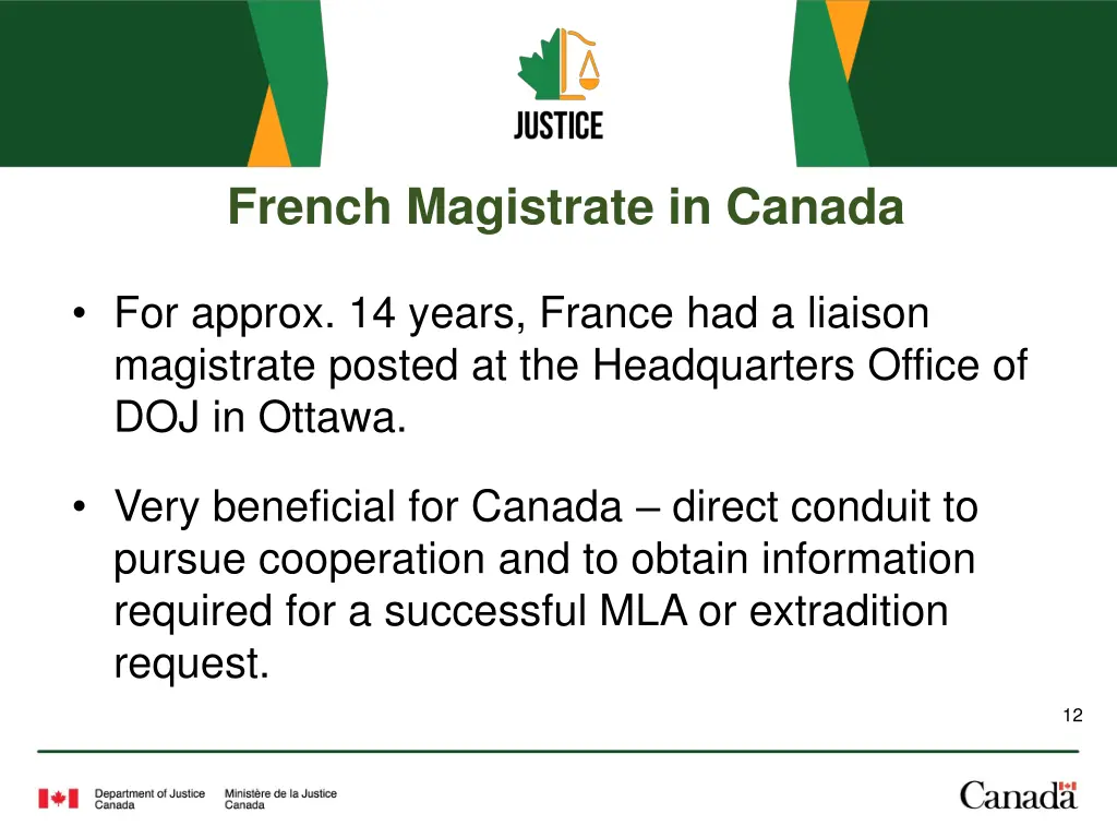 french magistrate in canada